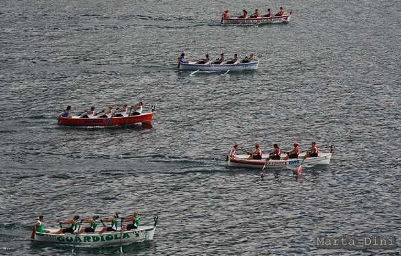 Rowing Palio rowing on Elba Island