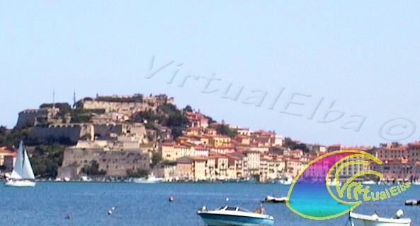 Molo Gallo and the walls of Fort Falcone Portoferraio