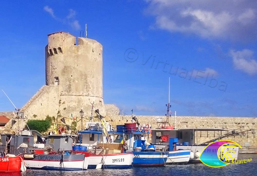 The Tower of Marciana Marina also called Tower of Porto or Tower of Appiani