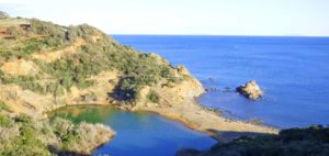 Small lake and Terranera beach