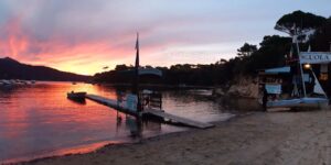 Sunset at the Guardiola and its beautiful colors