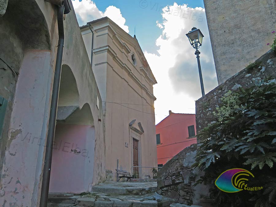 The staircase that leads to the church of San Sebastiano e Fabiano