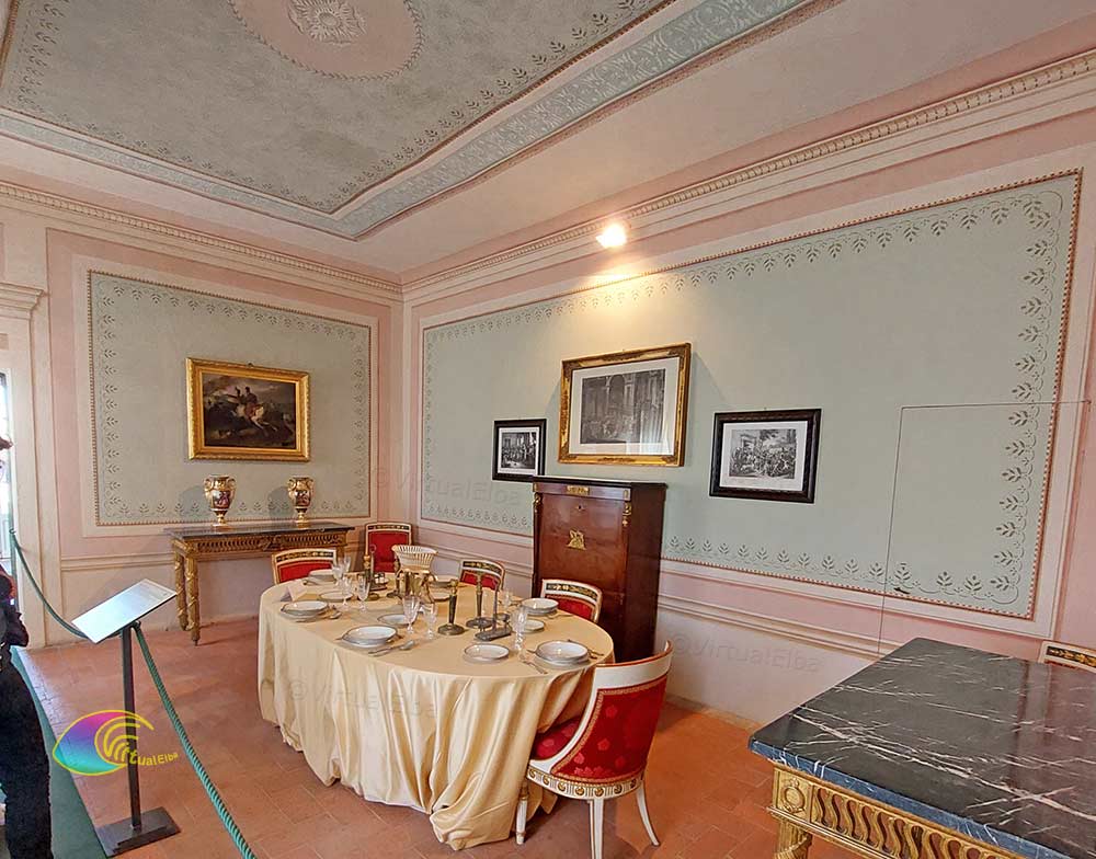Dining room Villa dei Mulini Elba Napoleon