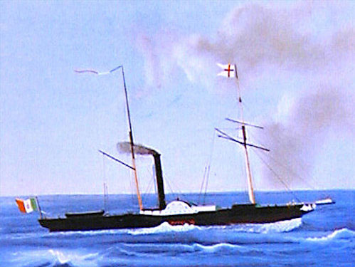 The steamship Pollux at sea
