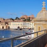 Porta a Mare and Fortres Stella seen from Linguella Portoferraio