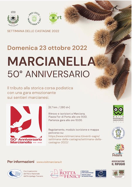 50th Marcianella foot race Marciana Alta Elba Island