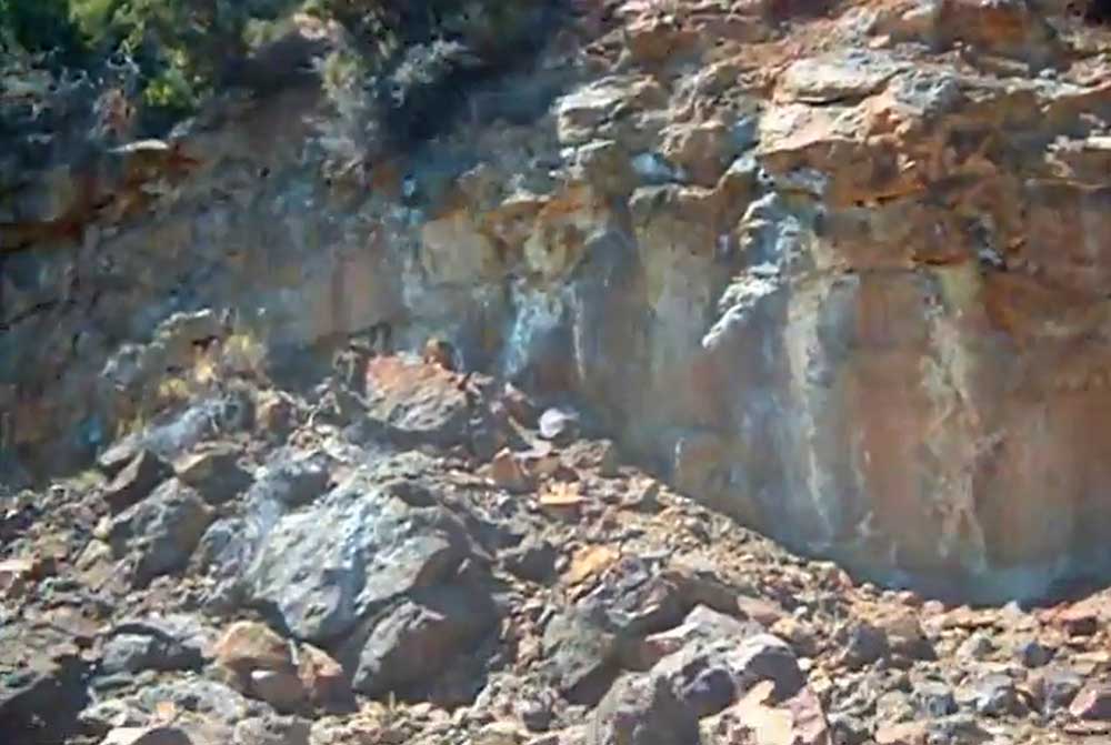 Sassi Neri Mimine - ore from the construction site