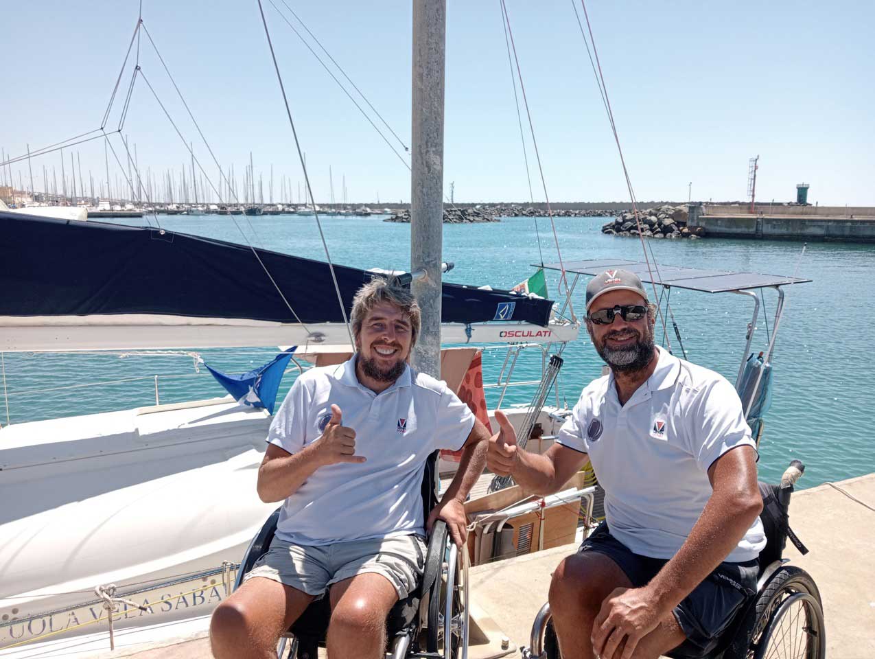 The sailors Marco Rossato and Igor Macera - Sailing 4All on Tornavento