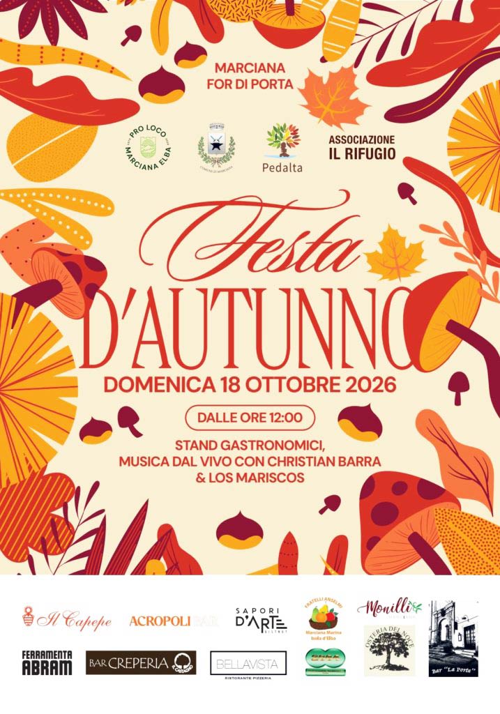 Autumn Festival – October 18, 2026 Chestnut Festival in Marciana
